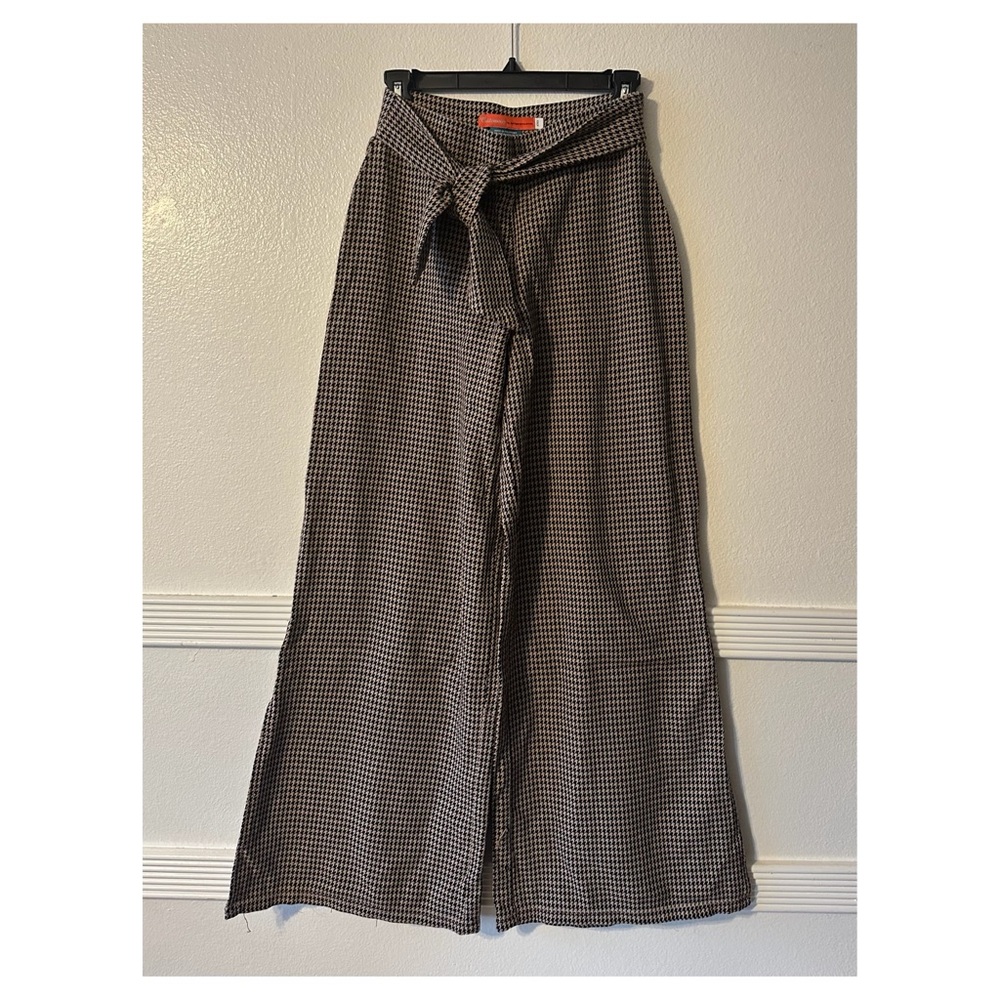 anthropologie houndstooth pants